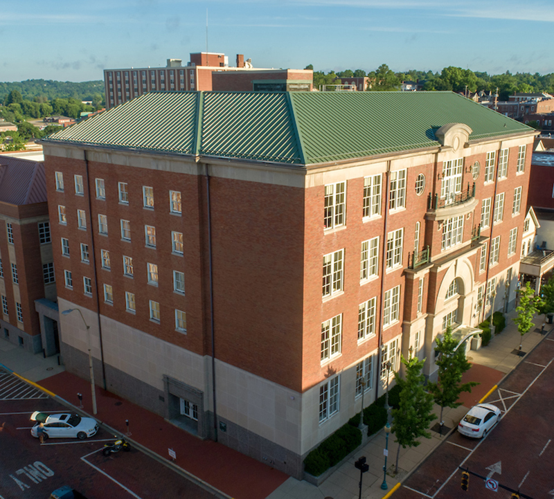 Exterior of Copeland Hall, home of Ohio University's College of Business