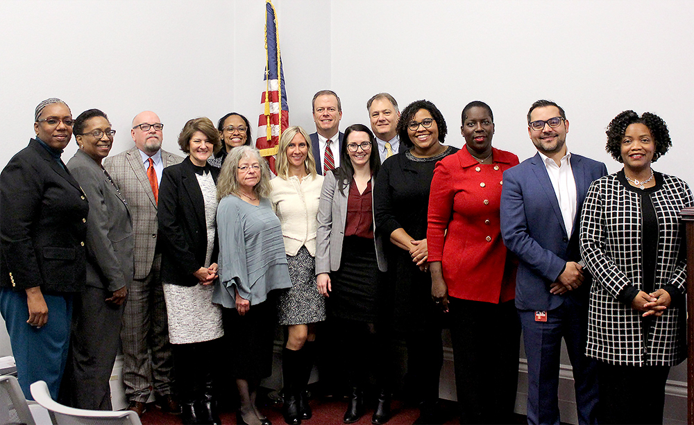 2019 EPPLC cohort members pose for a photo with legislative aides