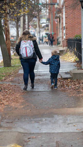 Kylie Duncan walks uptown with Kameron