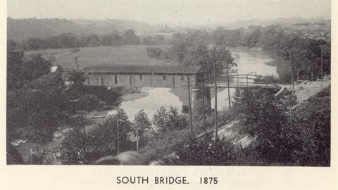 South Bridge over Hocking River, 1875