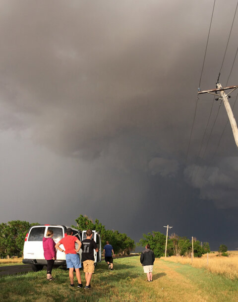 Houser hail shaft