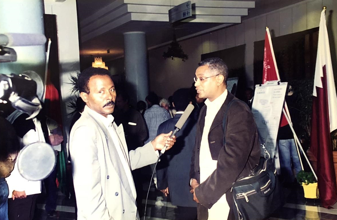 Ghirmai Negash being interviewed around 2001
