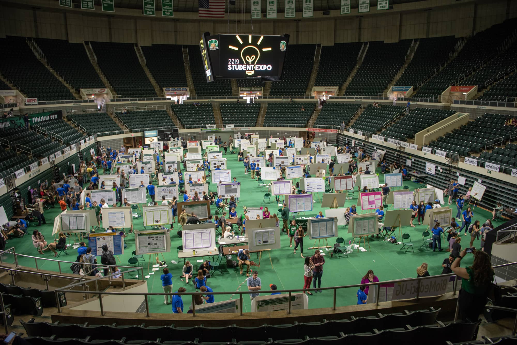 More than 800 students participate in the annual Student Research and Creative Activity Expo. It includes presenters from dozens of academic disciplines.