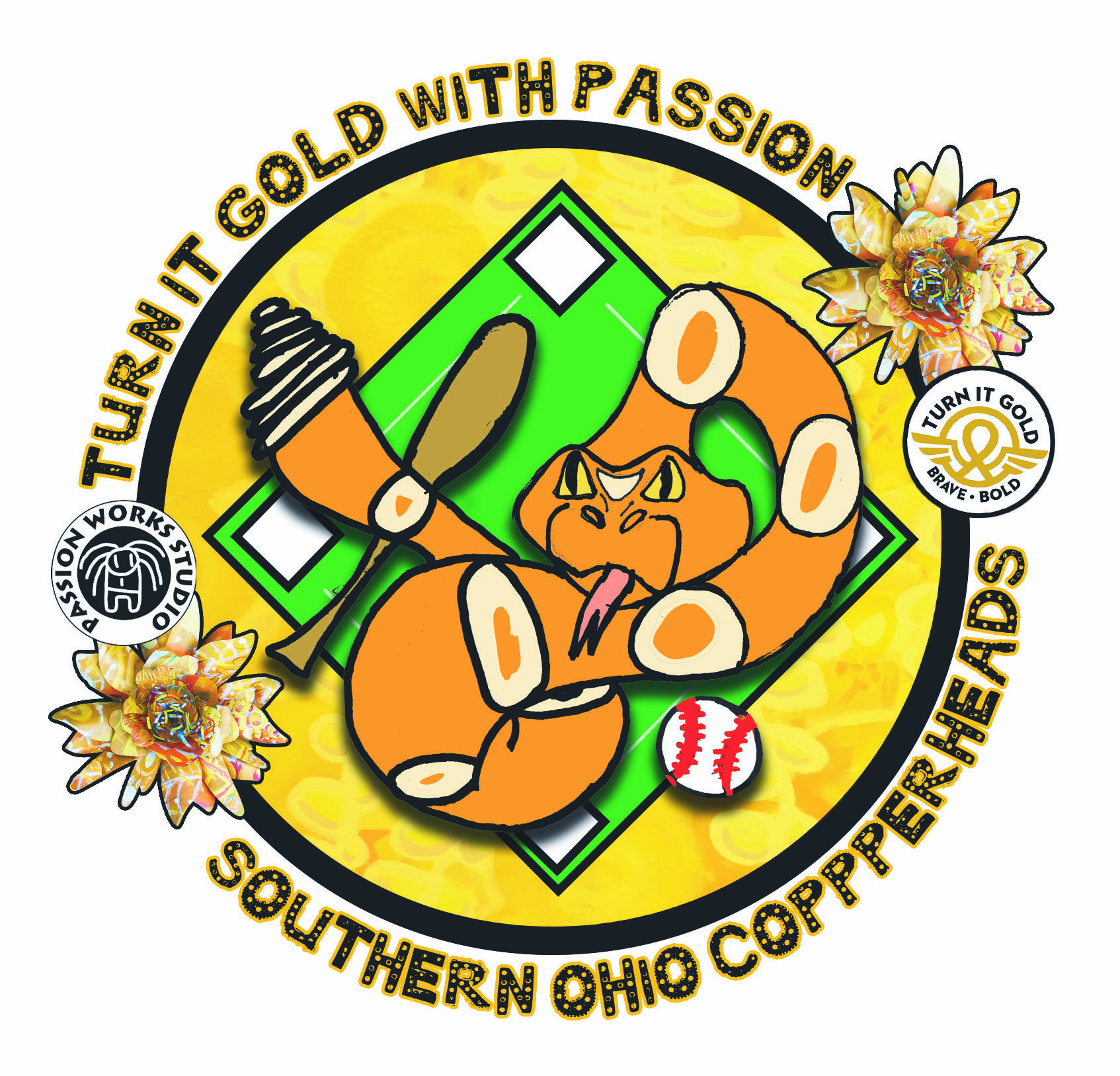 Southern Ohio Copperheads team hosts Turn it Gold game