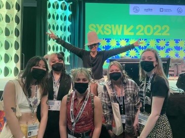 Amy Szmik is shown at the South by Southwest Course