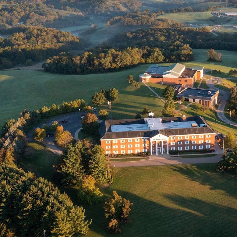 Aerial view of Ohio University Eastern campus