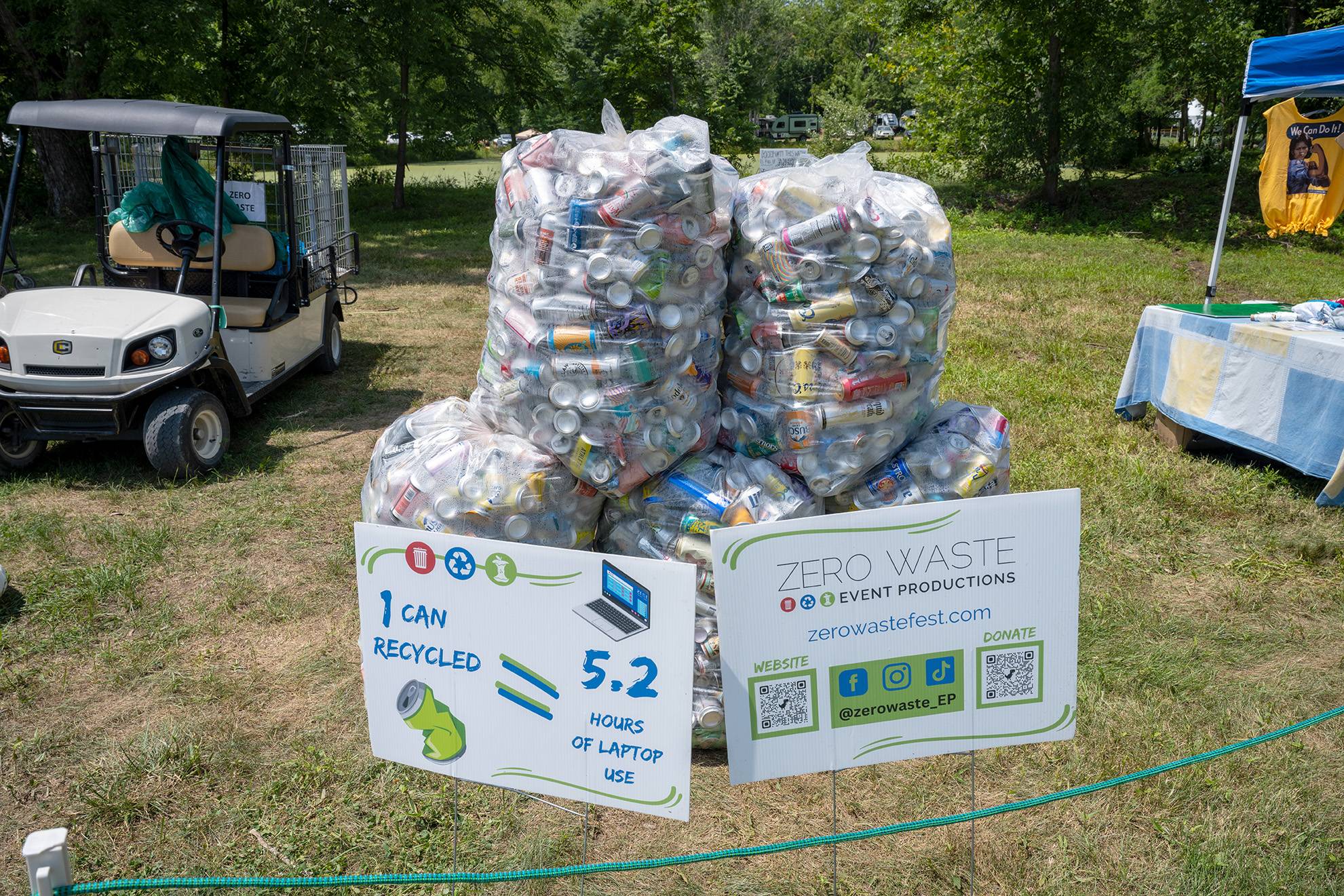 NMF operates on “Zero Waste” principles, aiming to divert 90% of materials used during the festival to be reused, composted, or recycled. 