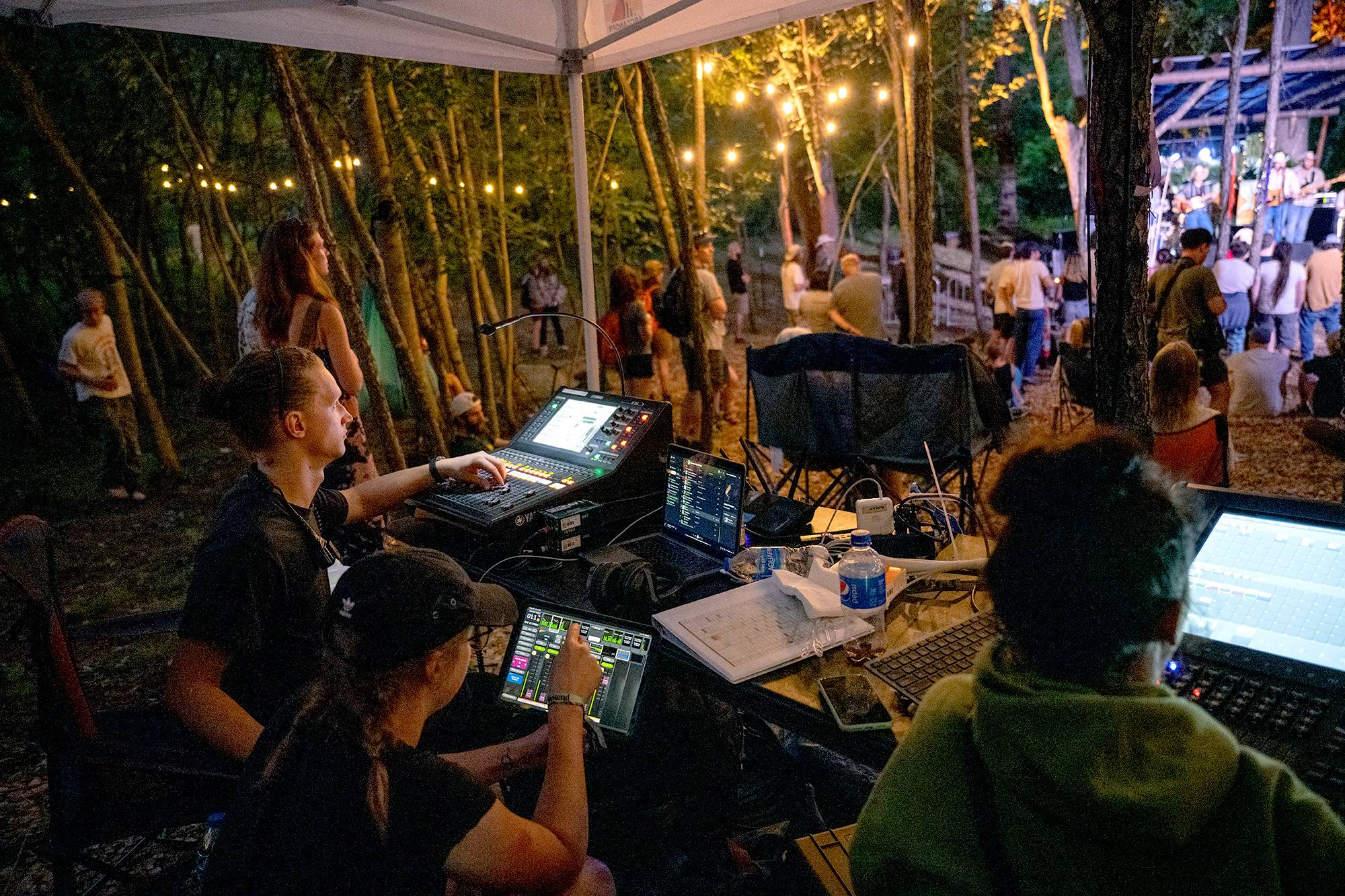 “Participating in the Nelsonville Music Festival Sycamore Sessions opened my eyes to the world of live sound. I got hours of hands-on experience handling gear, working the sound board, and asking questions to industry professionals.” - KJ Mueller