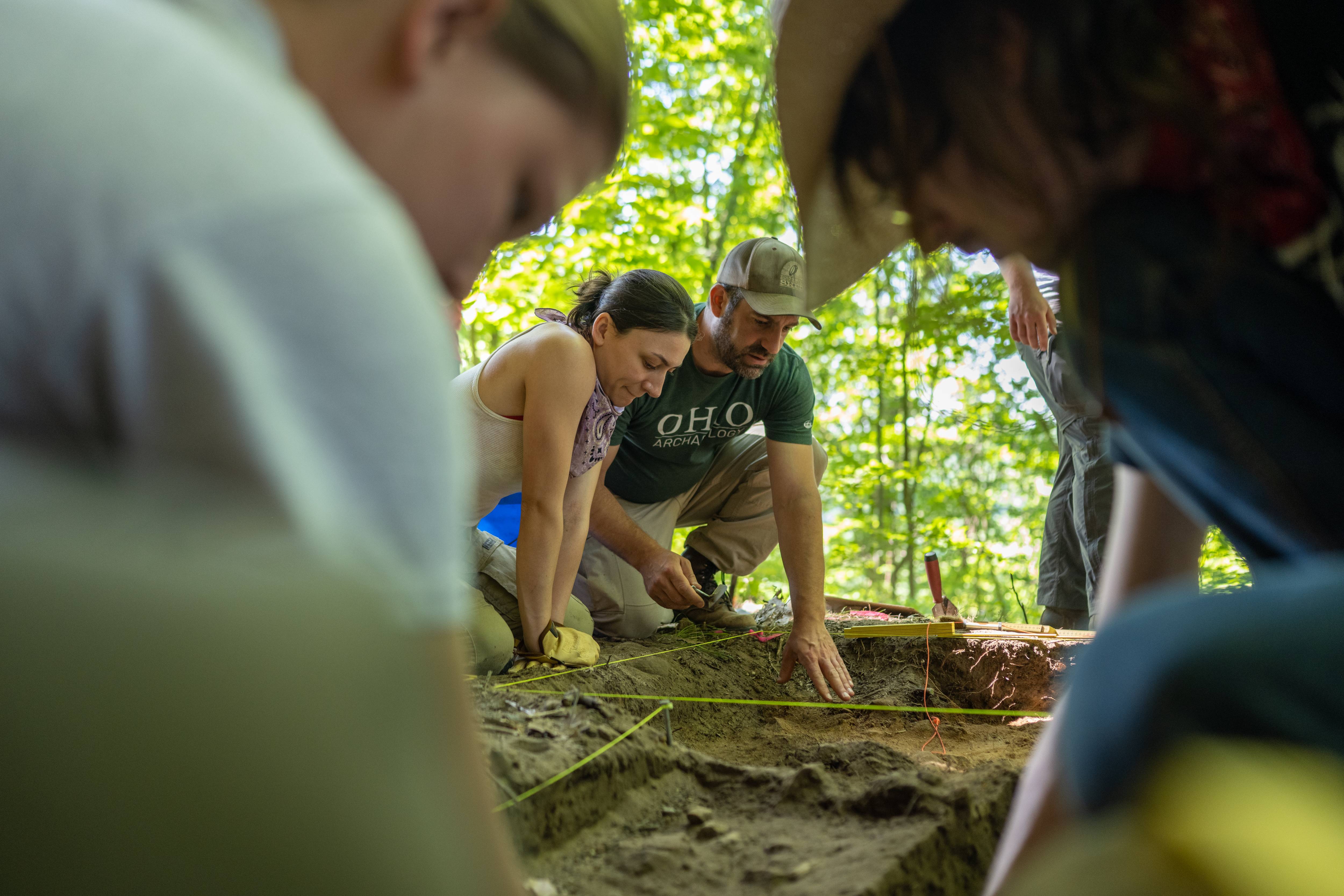 Dr. Joseph Gingerich and students found more evidence to show that "Ohio is home to some of the oldest known evidence of people in North America," he said. Photo by Ben Siegel