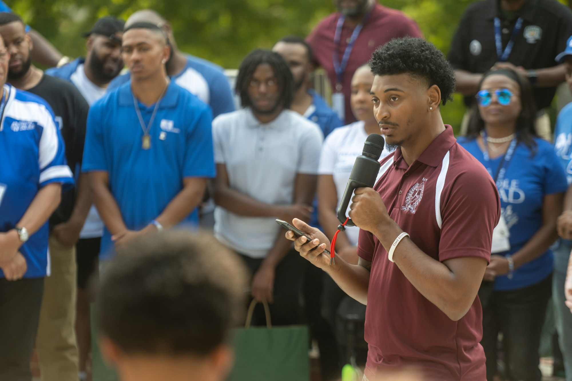 Senior Jerwon Thomas, vice president for the National Pan-Hellenic Council at Ohio University chapter, discusses the significance of this new landmark on College Green. The new plaza honors the National Pan-Hellenic Council – composed of historically African American fraternities and sororities, which have had a presence at OHIO for more than a century.