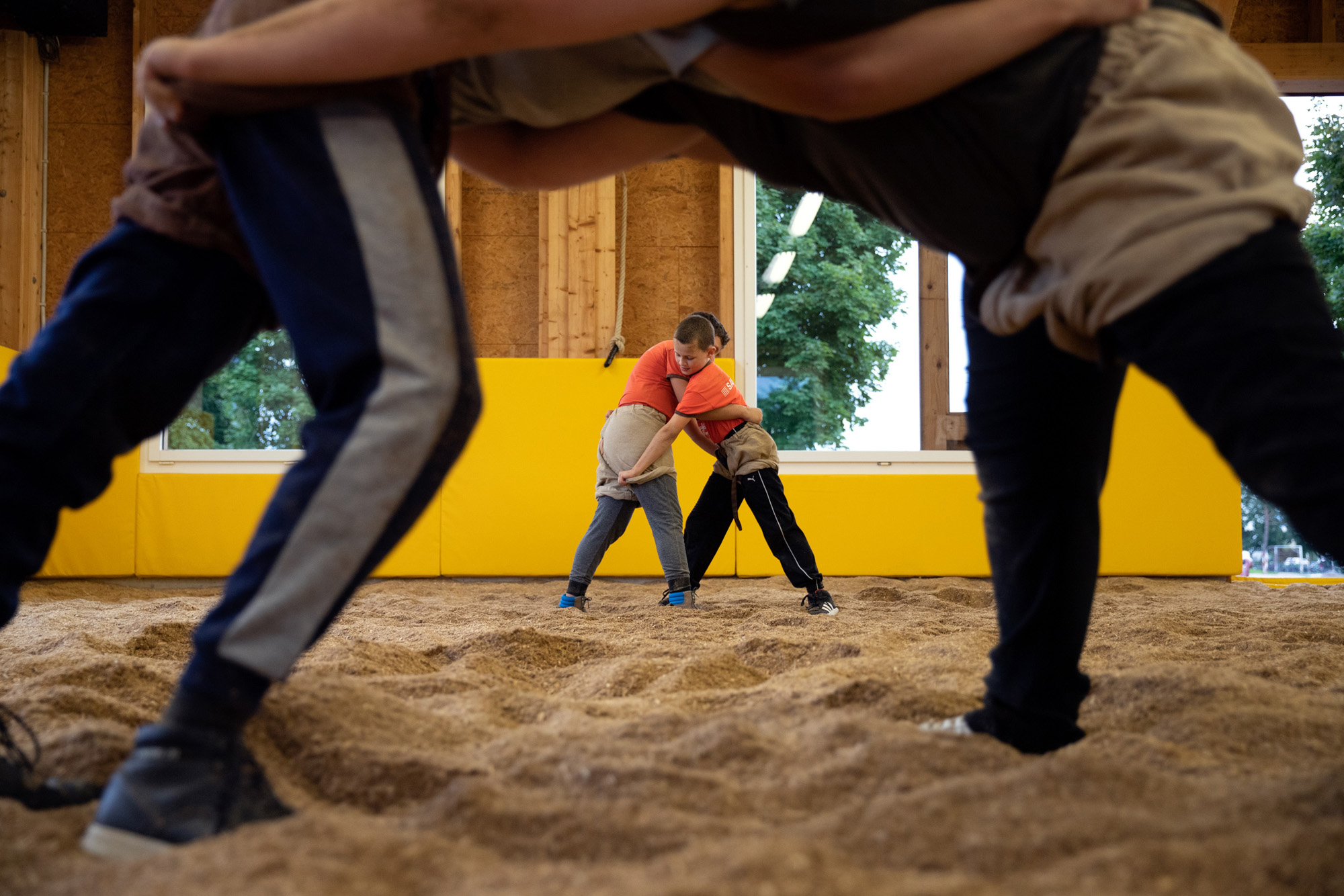 Ohio University photography student Leslie Ostronic photographed traditional Swiss Wrestling during the Visual Discovery Conference in Lucerne Switzerland.