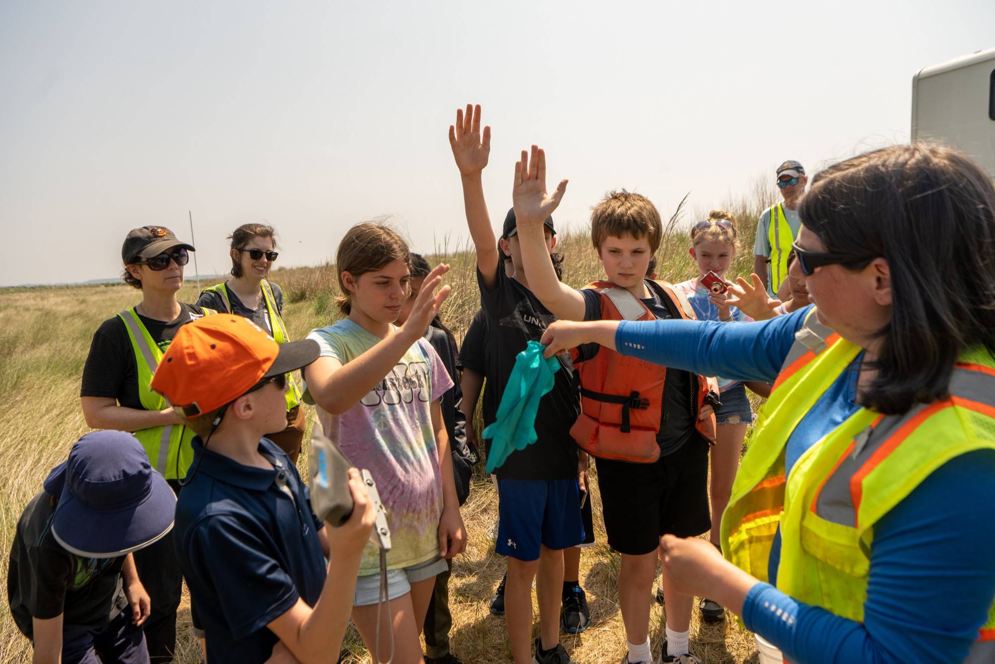 TERP (Terrapin Education and Research Partnership) schools raise turtles collected by Roosenberg's team and release them back on Poplar where they were born.