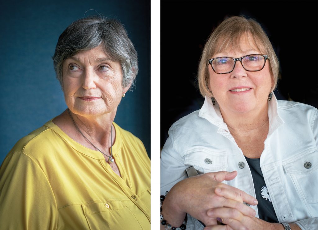 Anne Goff and Susan Reimer portraits