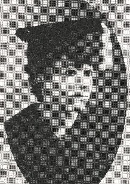 Martha Jane Hunley Blackburn senior portrait, circa 1916