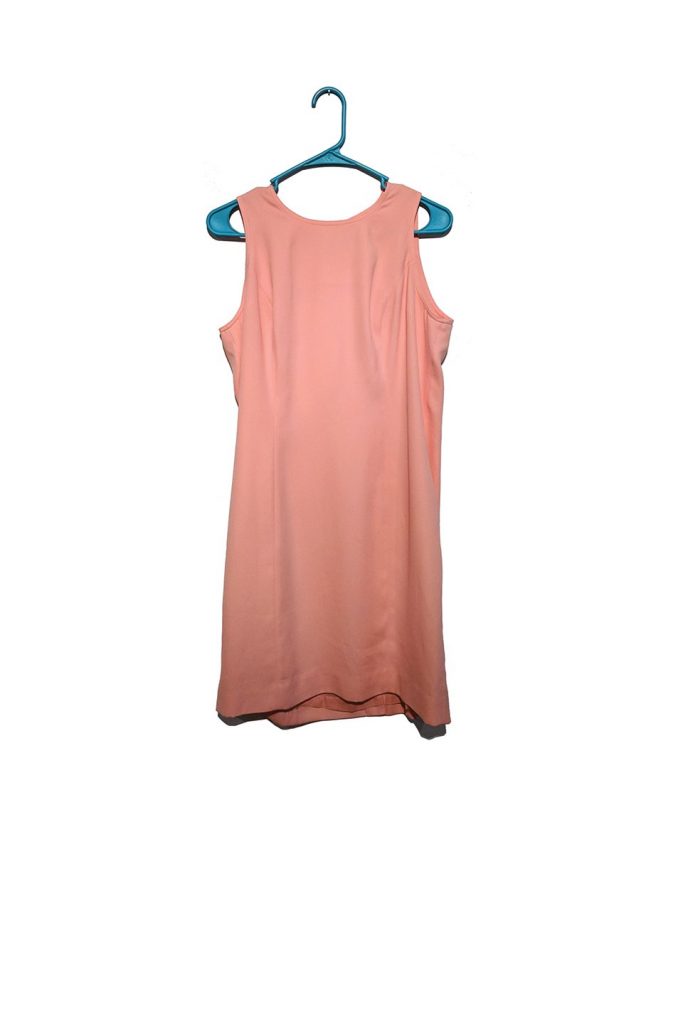 Peach colored dress