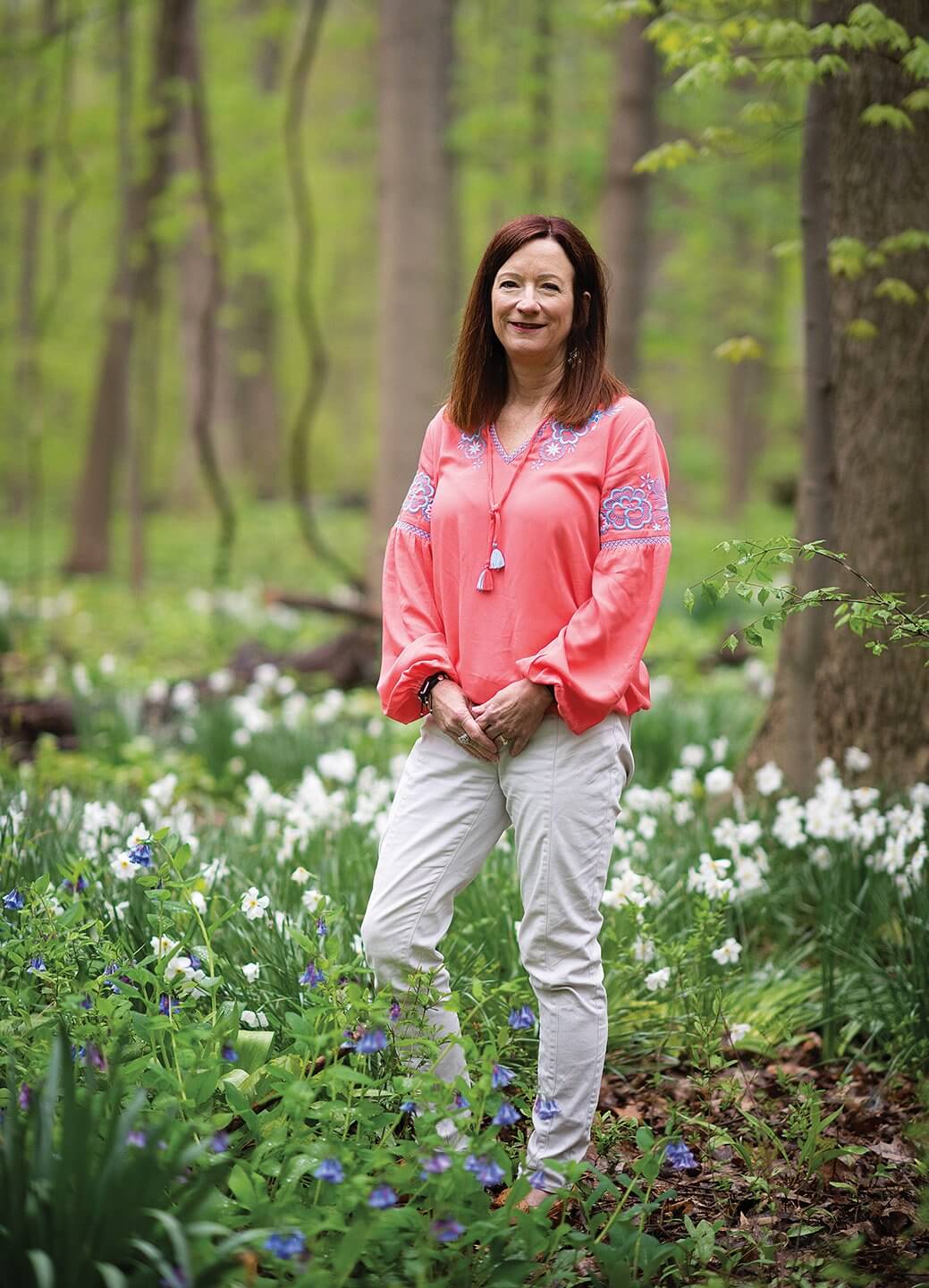 Cindy Code standing in a field 