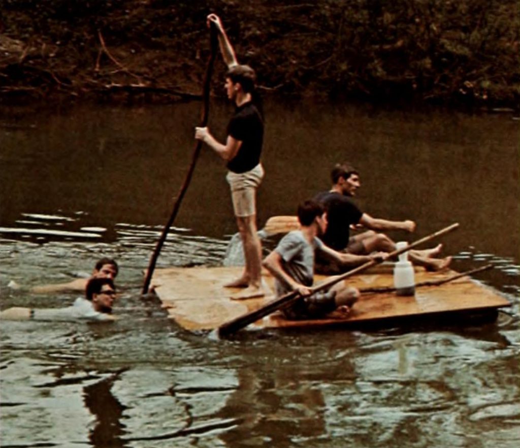 These students practiced “DIY”—in the form of making a water-worthy craft to navigate the Hockhocking River—long before it became today’s cultural phenomenon.