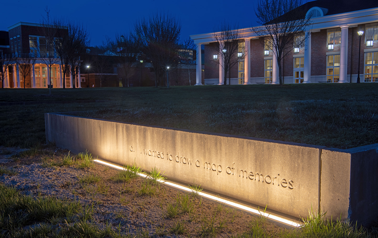 art installation on OHIO's campus by Maya Lin