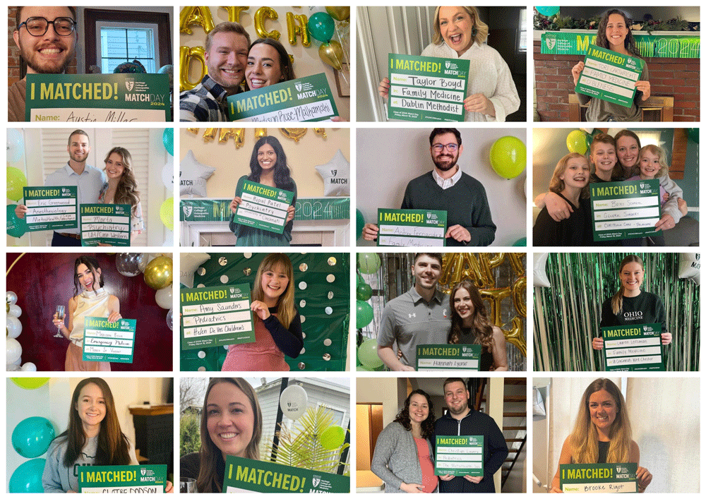 Heritage College of Osteopathic Medicine students celebrate Match Day