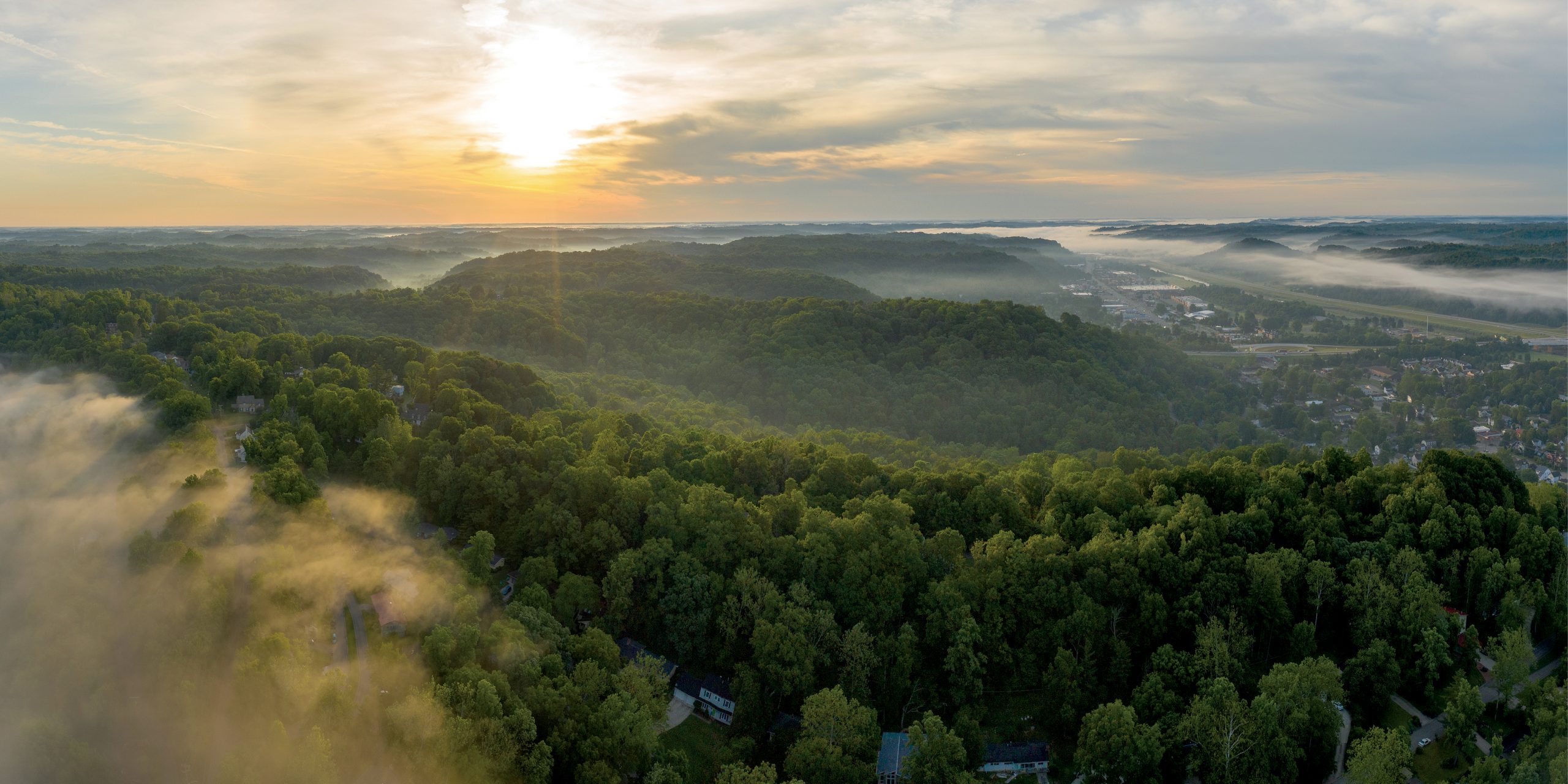 Athens Hills at Sunrise