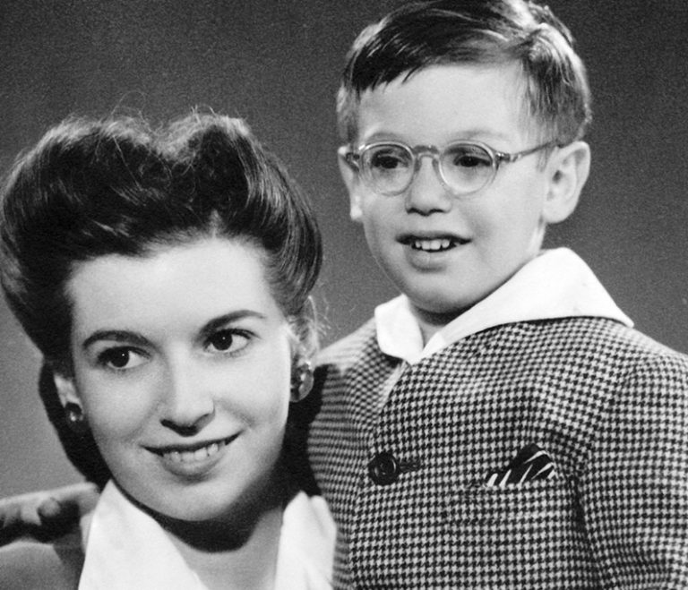 Ken Ehrlich with his mother