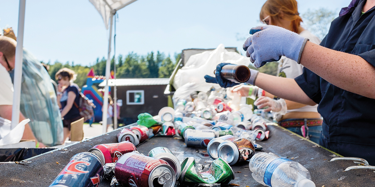 Sorting through recycling