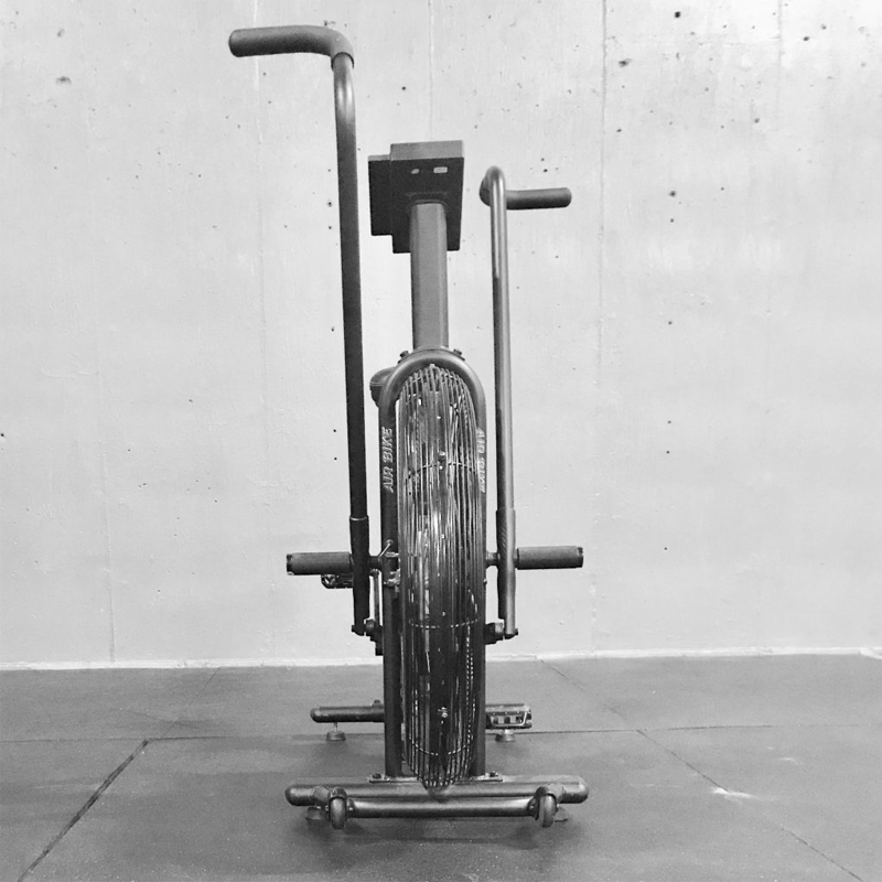 a stationery exercise bike