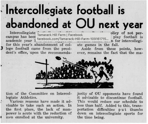 Intercollegiate Football - The Post