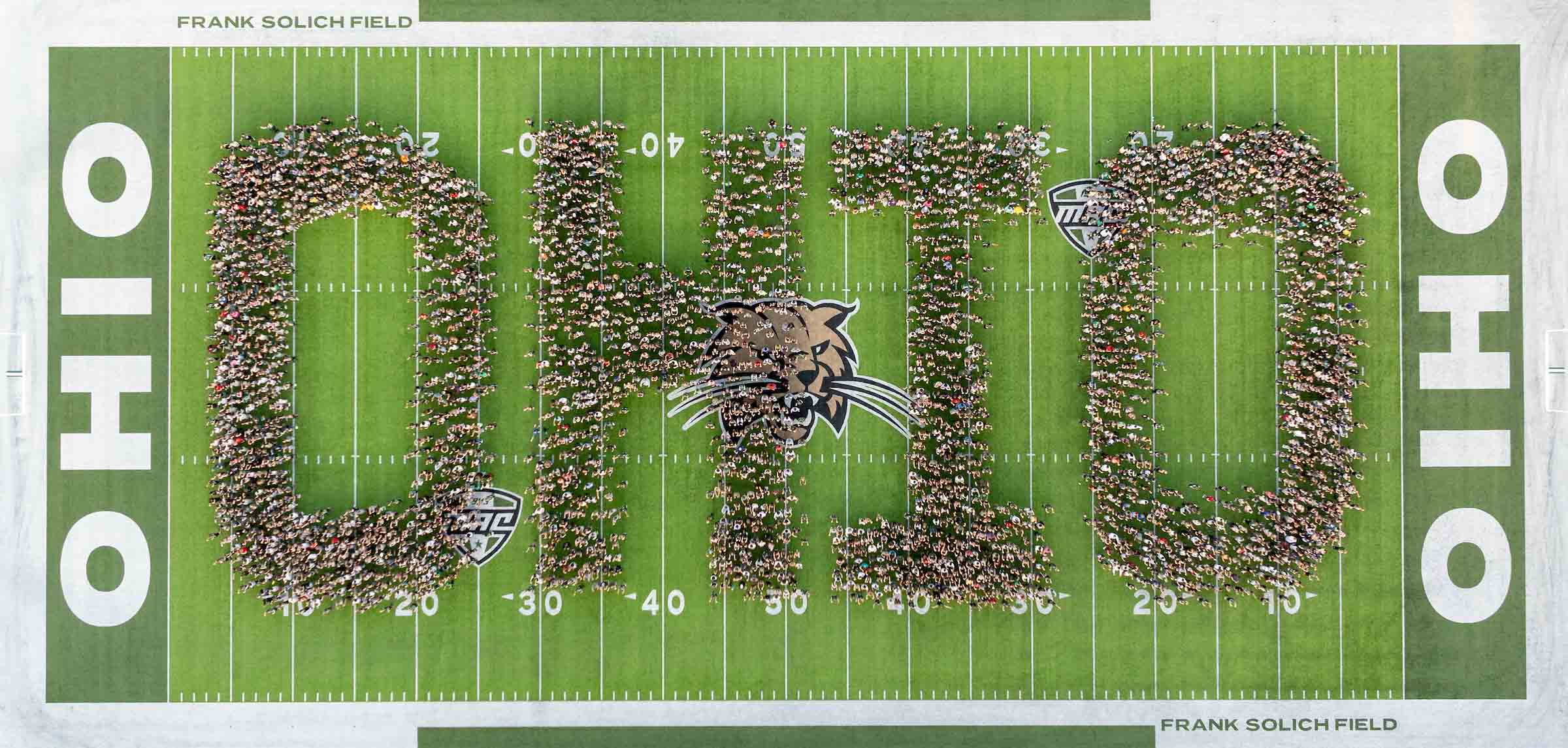 An aerial view of OHIO's Class of 2028