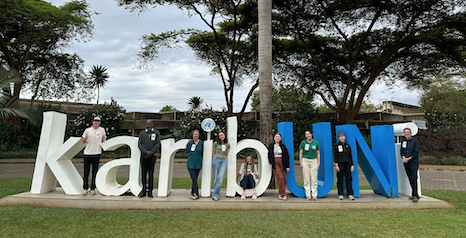 Students pose in Kenya for study abroad program