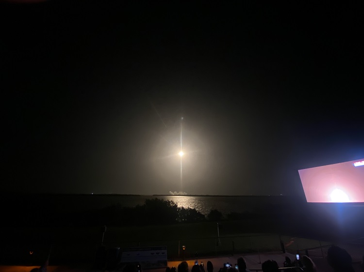 The SpaceX CRS-31 mission launch of the rocket into space on Nov. 4, 2024.