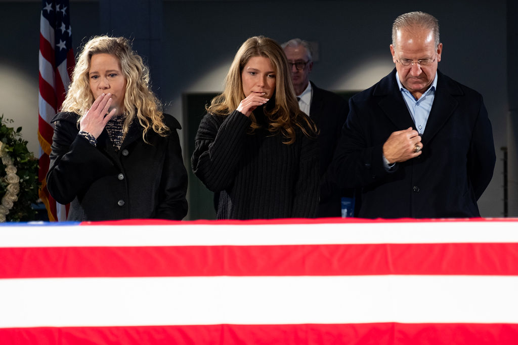 The Carter family pays their respects at the funeral of President Jimmy Carter - photo by Ben Gray, '93, Viscom Ohio University