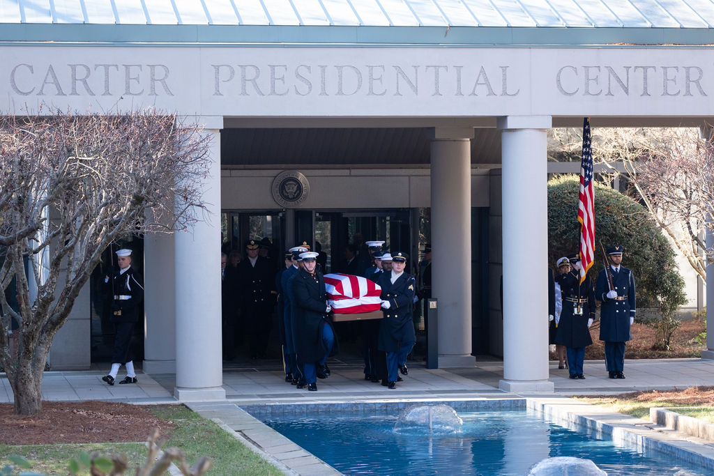 The funeral service of President Jimmy Carter. Photo by Ben Gray '93, Viscom at Ohio University