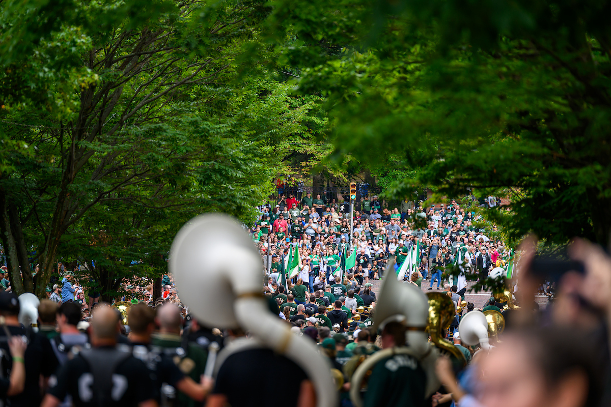 A view of the 2024 Homecoming parade