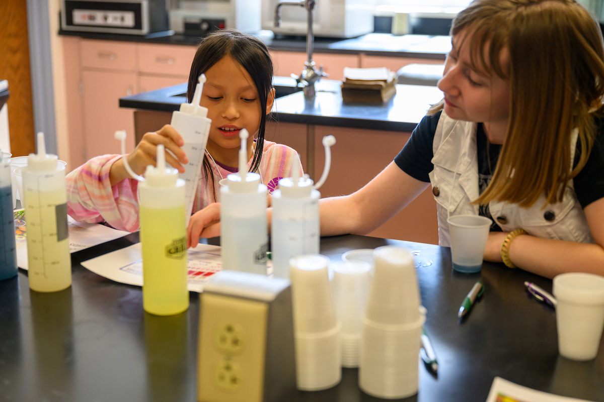 Hands-on STEM activity teaches students about acids, bases, and pH through fun experiments.