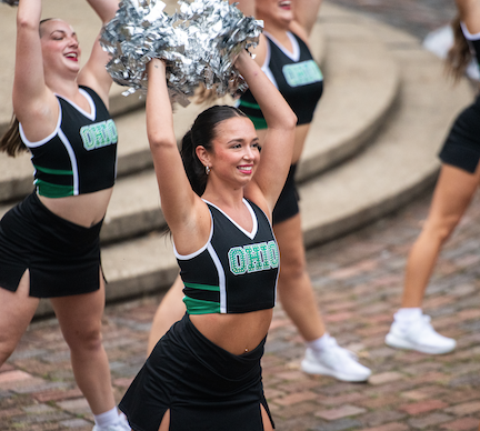 Dance team performing