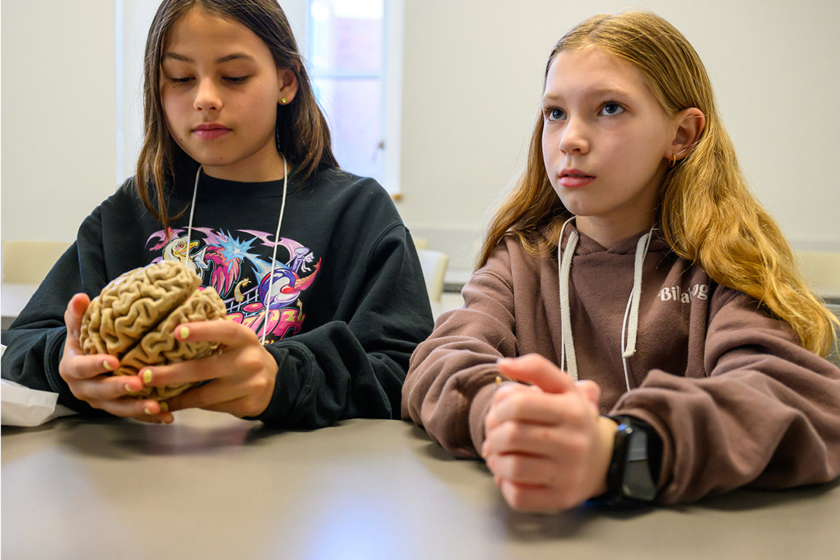 Tech Savvy Day 2025: Exploring a real human brain up close offers students a unique perspective on neuroscience and anatomy.