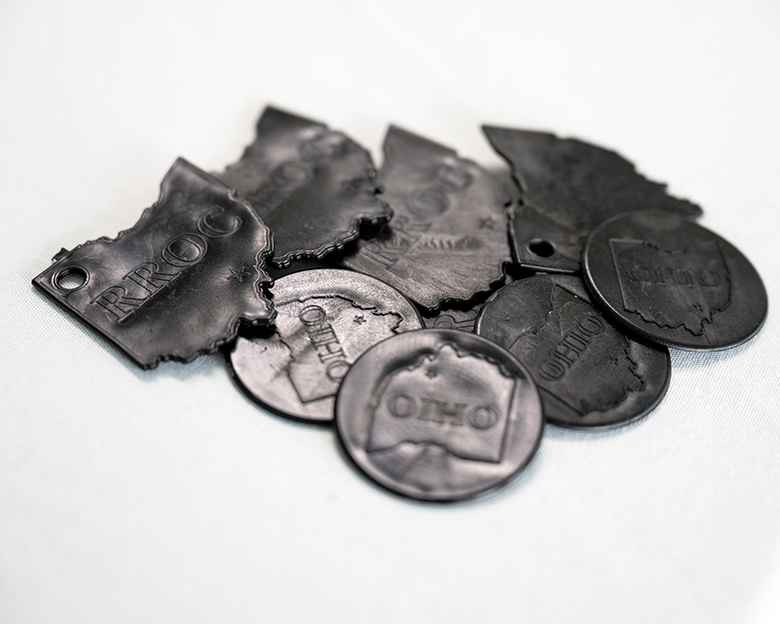 Sample carbon materials created by Jason Trembly's lab.