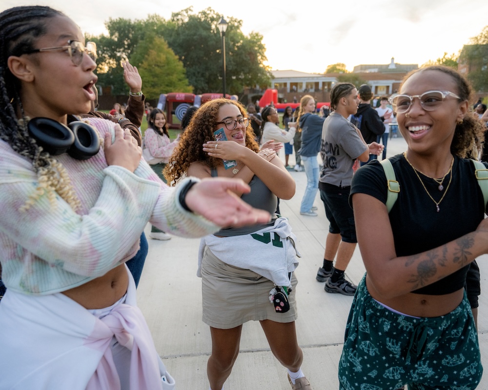 Students dance