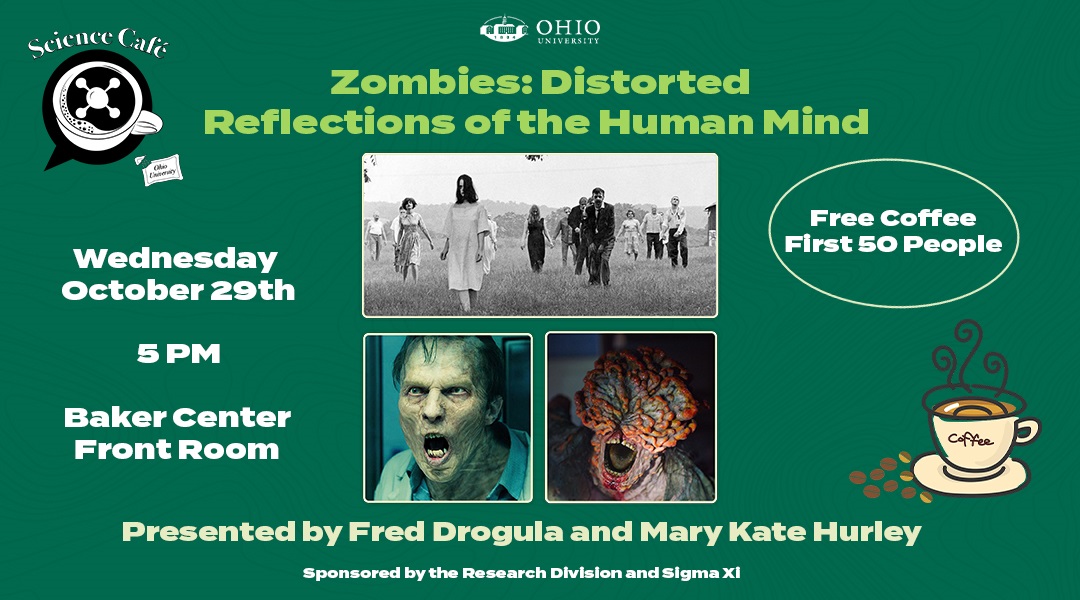 OHIO professors to spread bites of zombie knowledge at Oct. 29 Science Café-Humanities Café