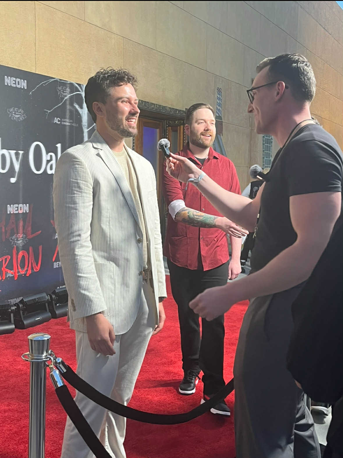 Baldasare on the red carpet