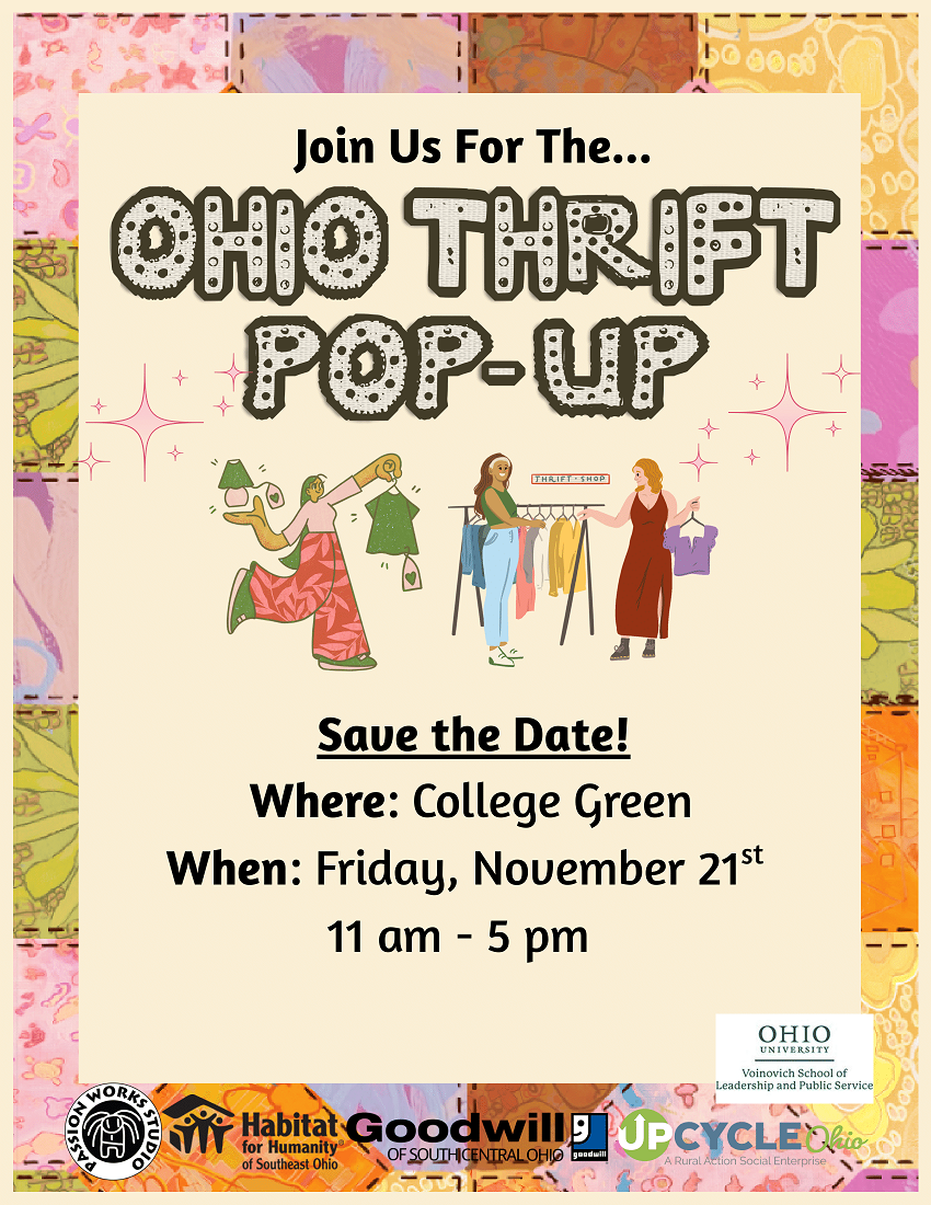 OHIO Thrift Market returns to campus Nov. 21