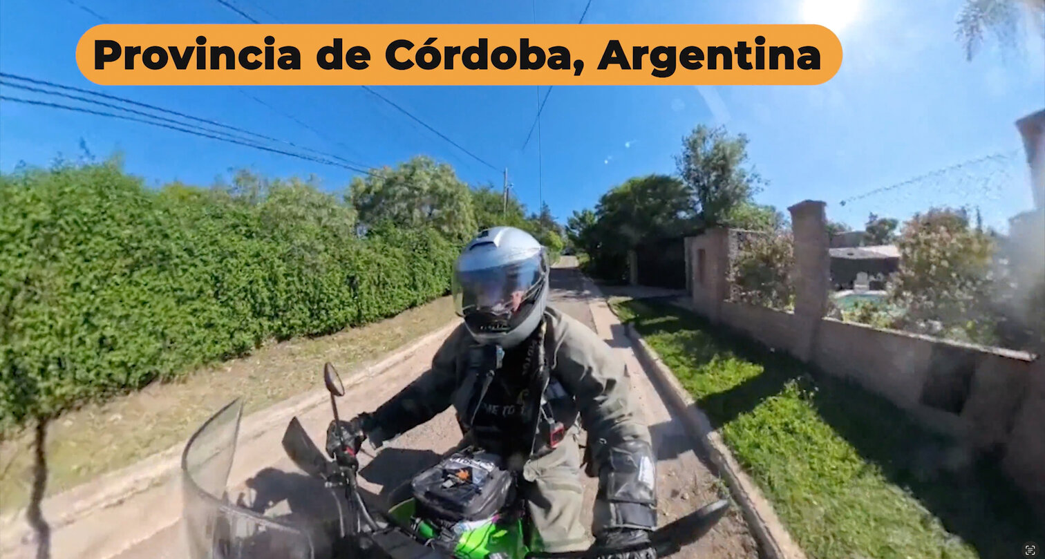 Grijalva on his motorcycle