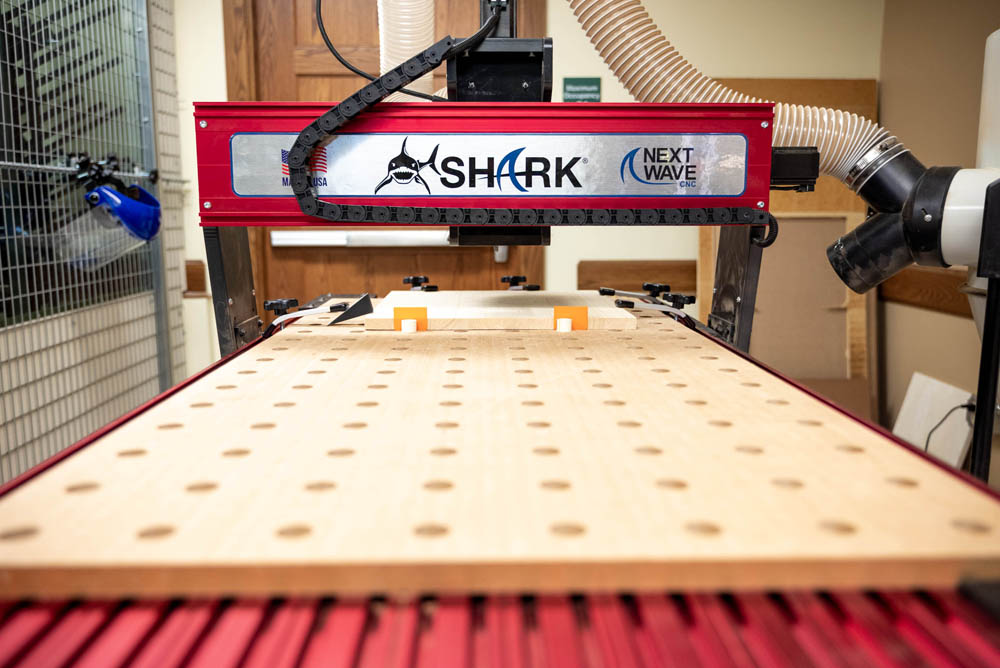 Photo of CNC machine resting