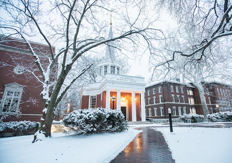 Galbreath Chapel in the snow