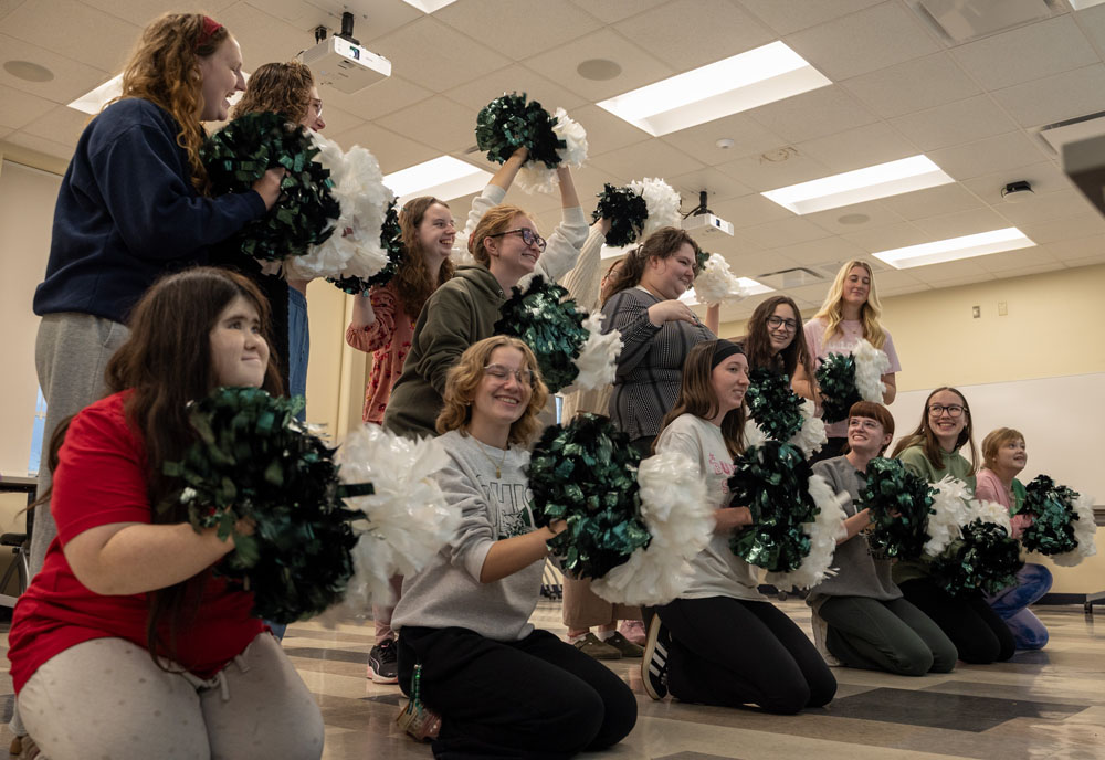 OU Sparkles team practice