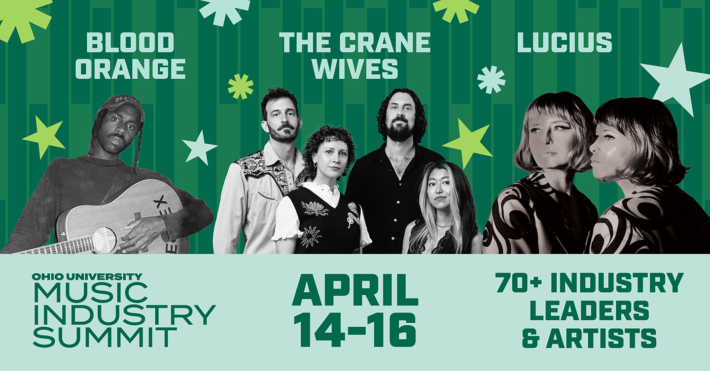 Eighth annual Ohio University Music Industry Summit to feature keynote artists  Blood Orange, Lucius and The Crane Wives