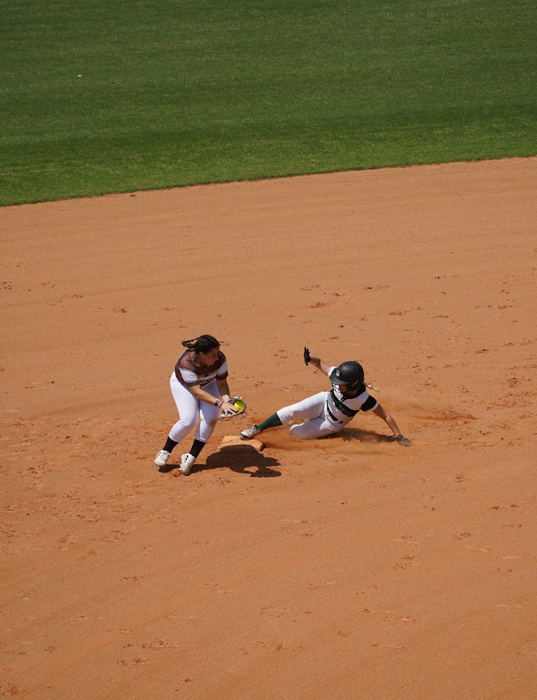 Player sliding into a base