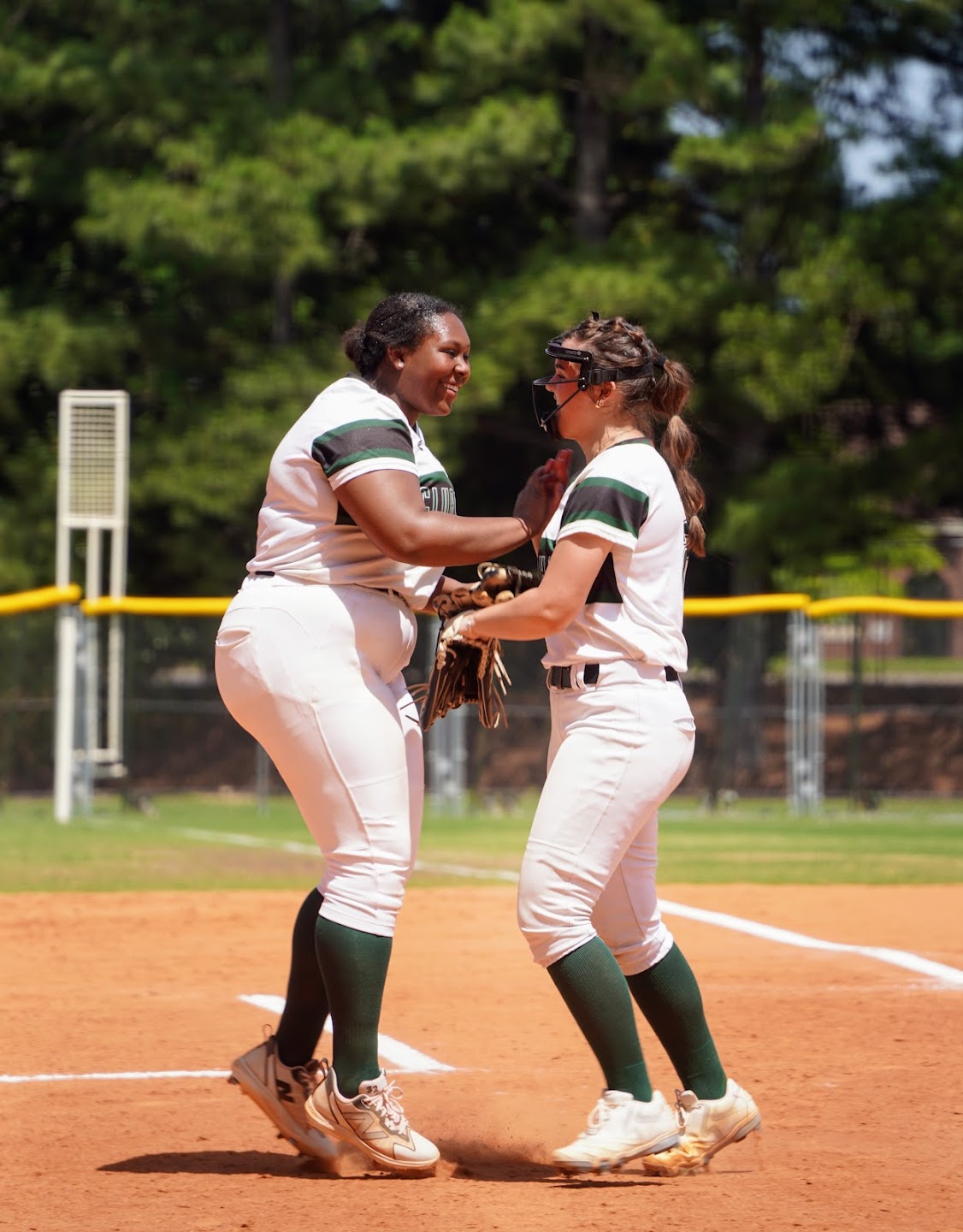 Teammates celebrating on the field