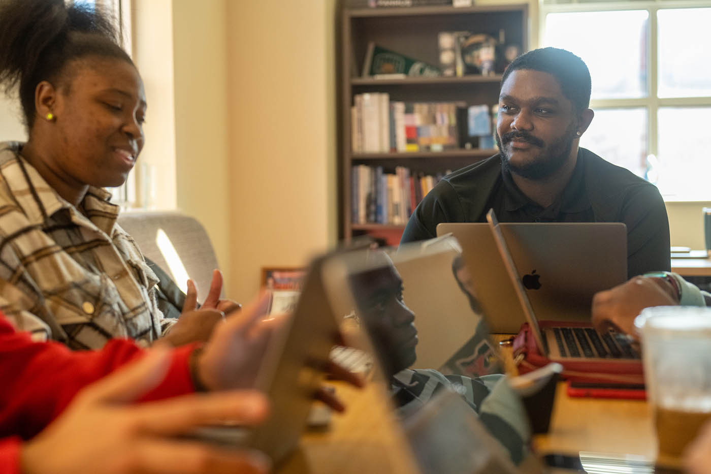 Students engage and have fun in the classroom. 
